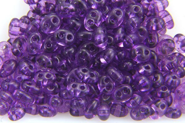 Blackberry Preciosa Twin Beads