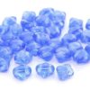 Transparent French Blue Czech Silky Beads