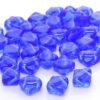 Transparent Sapphire Czech Silky Beads