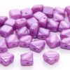 Satined Lilac Czech Silky Beads