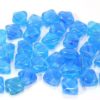 Swirled Blue Czech Silky Beads