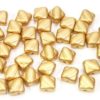 Satined Gold Czech Silky Beads