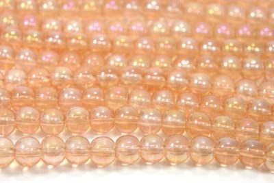 Rose Gold AB 4mm Aurora Bead