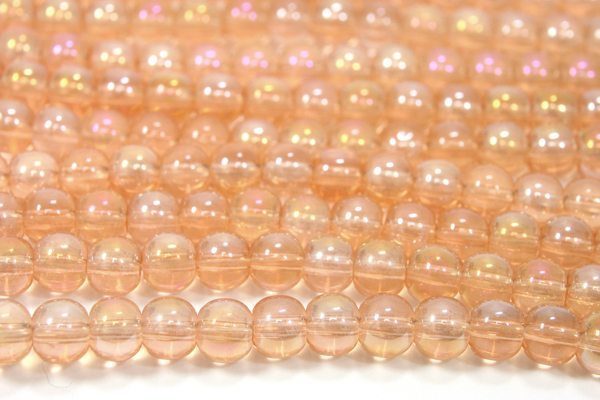 Rose Gold AB 4mm Aurora Bead