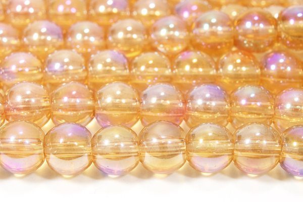 Amber Violet AB 4mm Aurora Bead