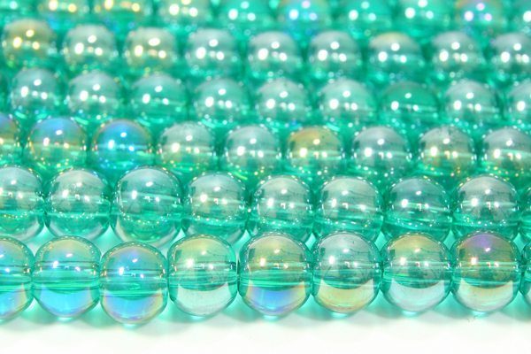 Teal AB 4mm Aurora Bead