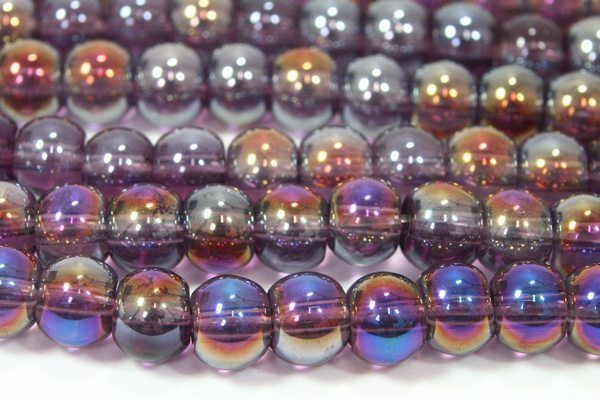 Amethyst AB 4mm Aurora Bead