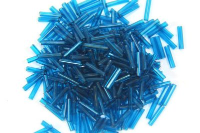 Transparent Azure Blue Toho Bugle Beads