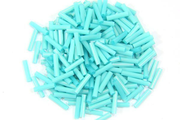 Opaque Turquise Toho Bugle Beads