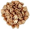 Satin Copper 2-Hole Triangle Beads