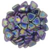 Iris Purple 2-Hole Triangle Beads