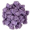 Satin Violet 2-Hole Triangle Beads