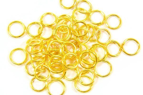 6mm Gold Jump Rings