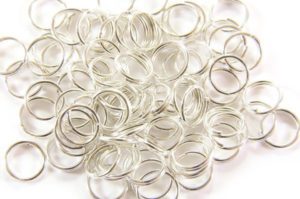 7mm Silver Split Rings