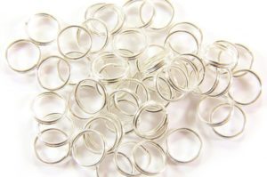 8mm Silver Split Rings