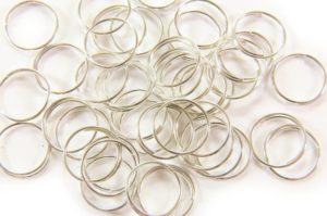 12mm Silver Split Rings