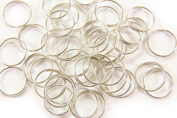 12mm Silver Split Rings