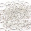 5x7mm Silver Oval Rings