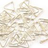 6x8mm Silver Triangle Rings