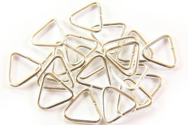 11x10mm Silver Triangle Rings