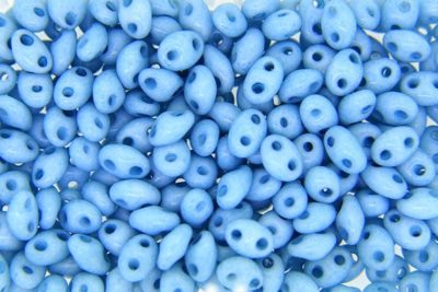 Opaque Aquamarine Preciosa Twin Beads