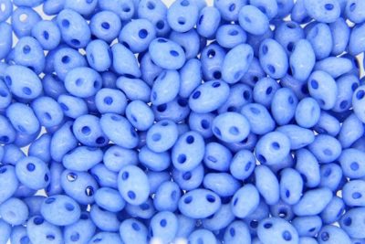 Opaque Baby Blue Preciosa Twin Beads