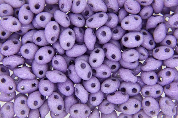 Opaque Lilac Preciosa Twin Beads