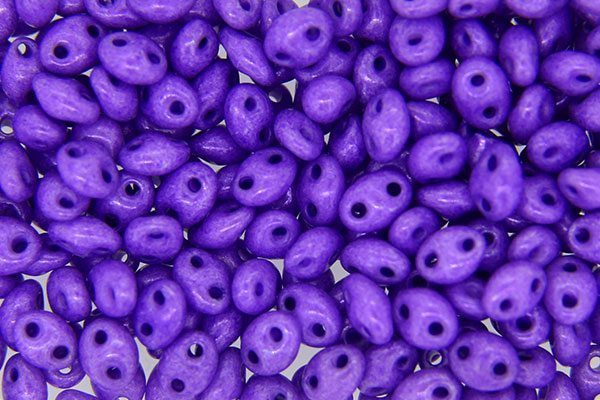 Opaque Orchid Preciosa Twin Beads