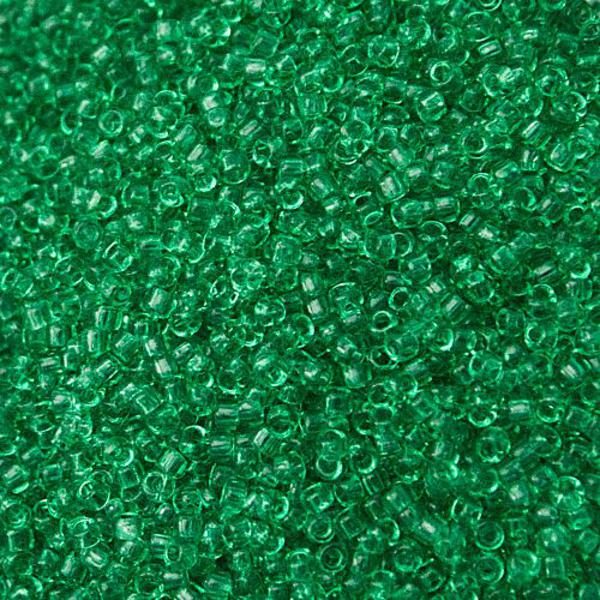 Transparent Beach Glass Green Toho Seed Beads