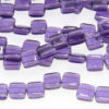 Transparent Purple 2-Hole Tile