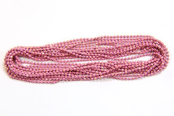 Dusky Pink Shimmer Ball Chain