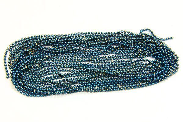 Azure Shimmer Ball Chain