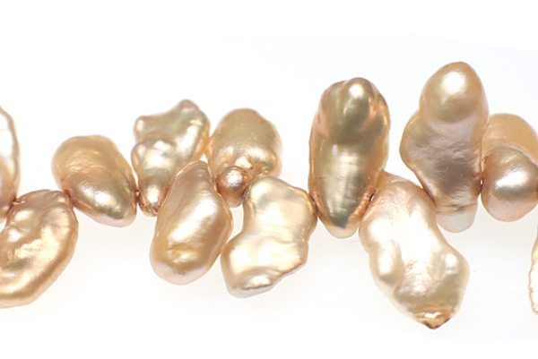 Champagne Keshi Pearls