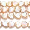 Natural Apricot Heart Pearls