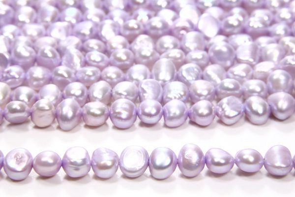 Lilac Nugget Pearls