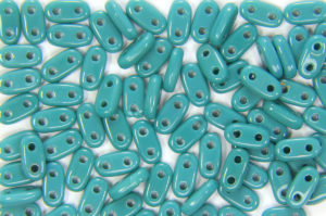 Opaque Persian Turquoise CzechMate Bars