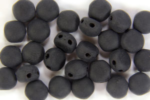 Matte Black Preciosa Candy Beads