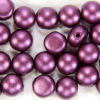 Satin Deep Purple Preciosa Candy Beads