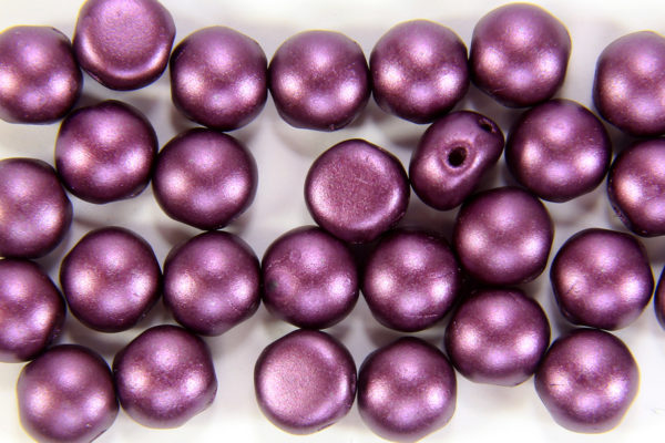 Satin Deep Purple Preciosa Candy Beads