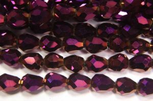 Electric Purple Facetted Crystal Drops