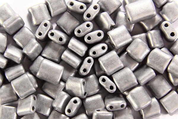 Satin Light Grey Mini Tiles