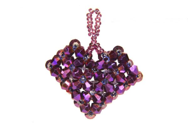 Mystic Purple Love Heart Pendant Kit