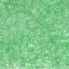 Lime Striped on Crystal Preciosa Seed Beads