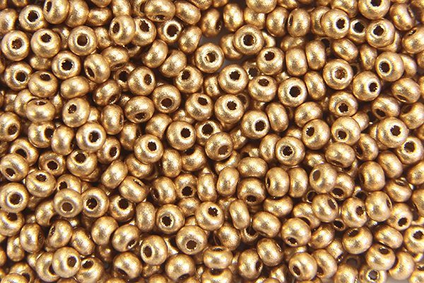 Satin Gold Preciosa Seed Beads