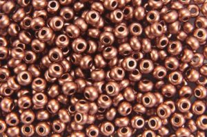 Satin Dark Copper Preciosa Seed Beads