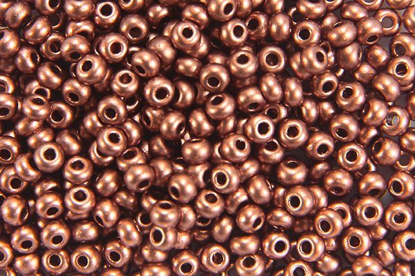 Satin Dark Copper Preciosa Seed Beads