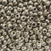 Metallic Pewter Preciosa Seed Beads