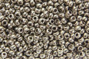 Metallic Pewter Preciosa Seed Beads