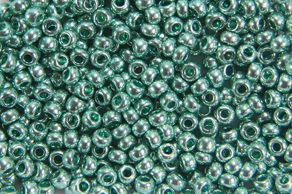 Metallic Seafoam Preciosa Seed Beads