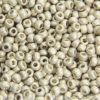 Matte Bright Silver Preciosa Seed Beads